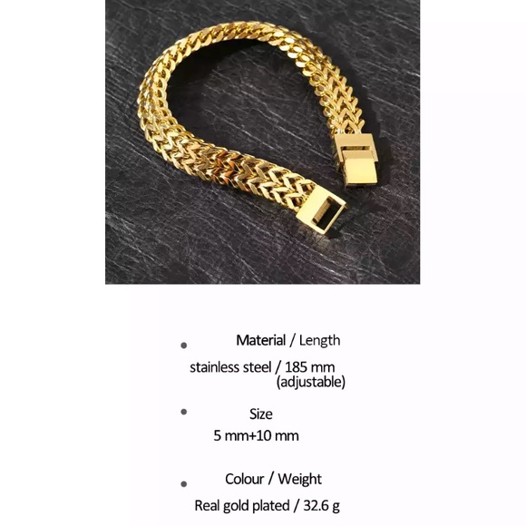 💛Gold  plated chain bracelet - Picture 3 of 6